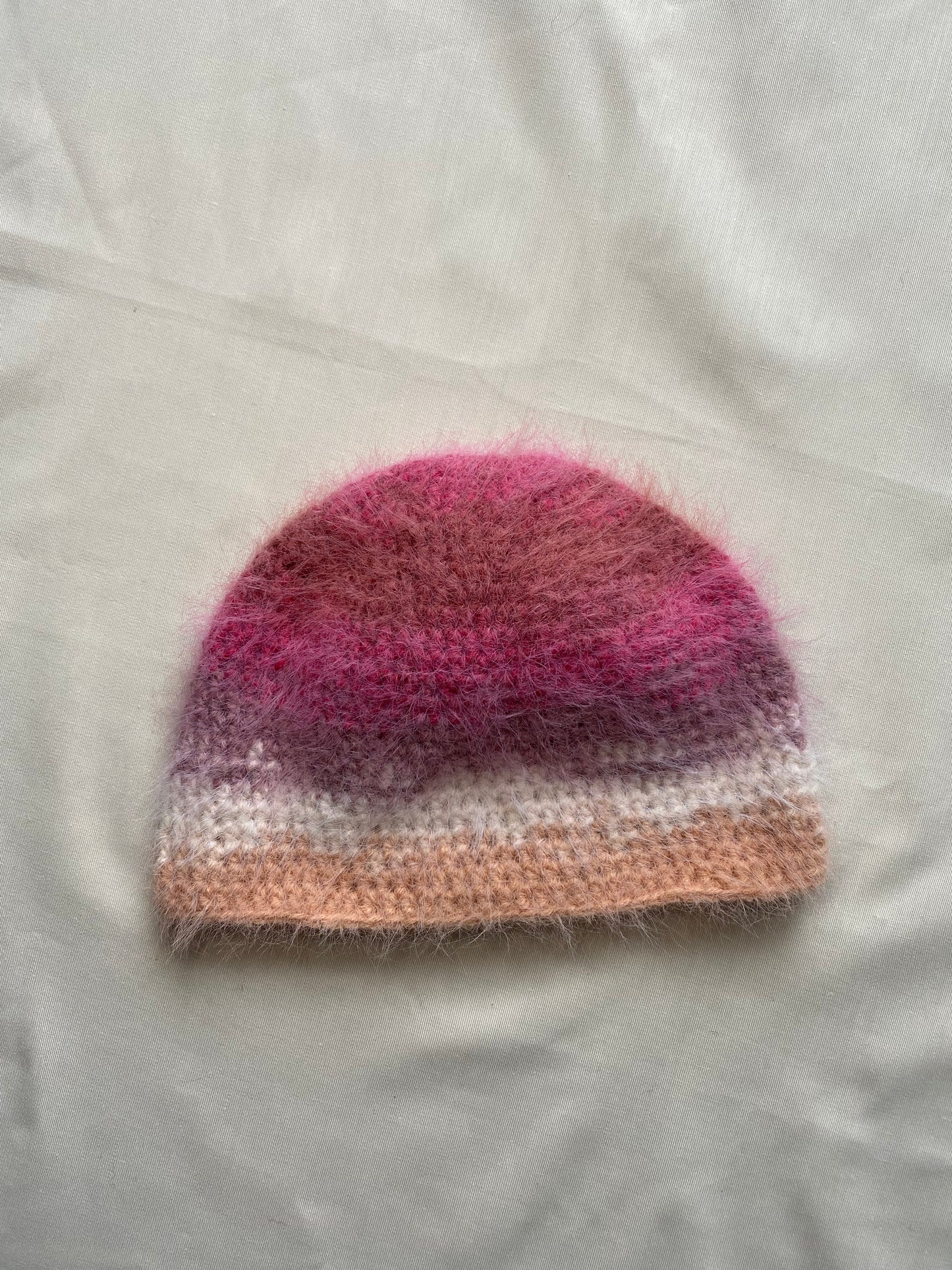 mohair fluffy beanie