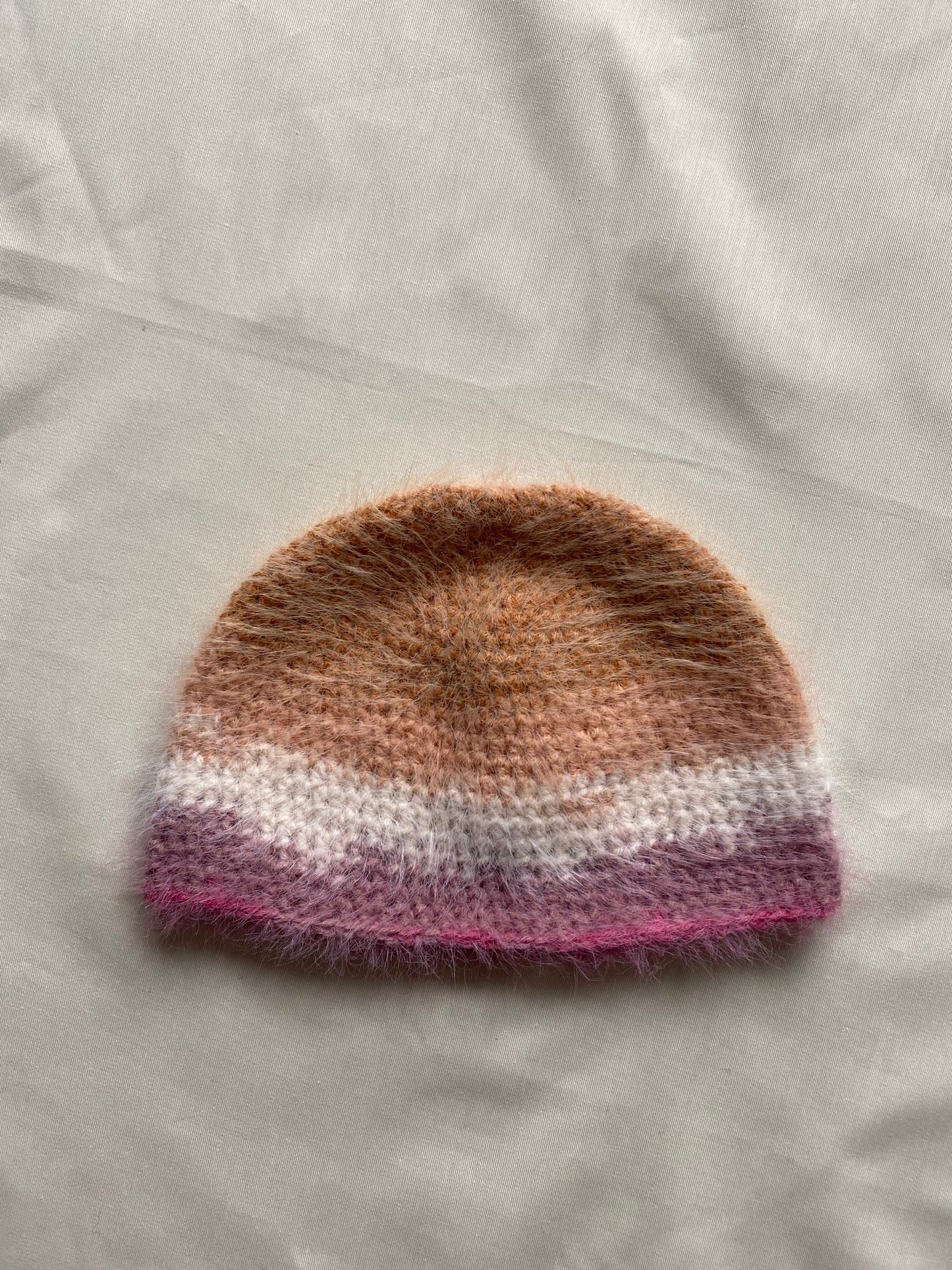 mohair fluffy beanie