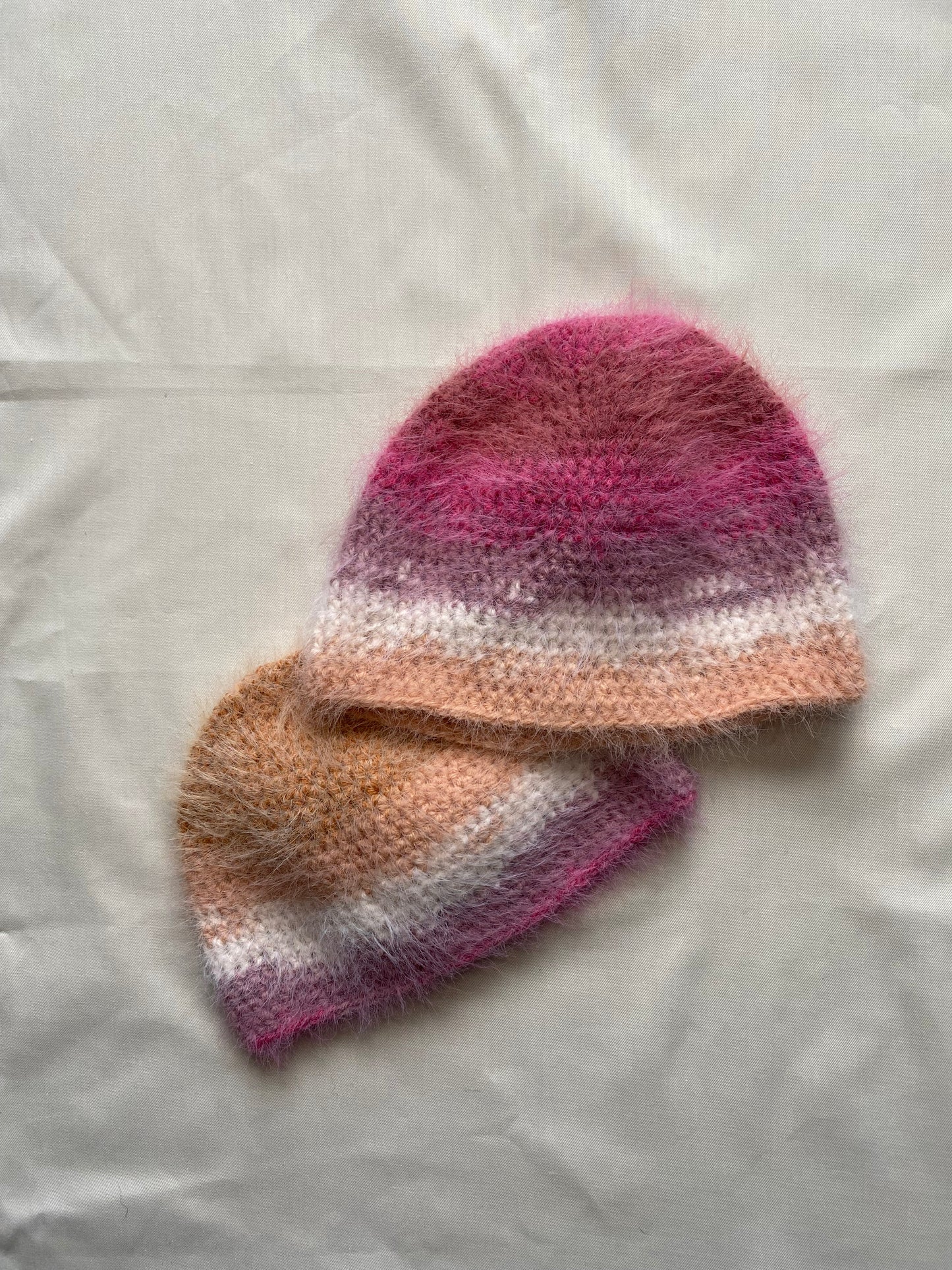 mohair fluffy beanie